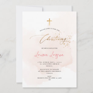 Convite ArtsApp Elegante H2 Lavado Cor-de-Rosa Pálido