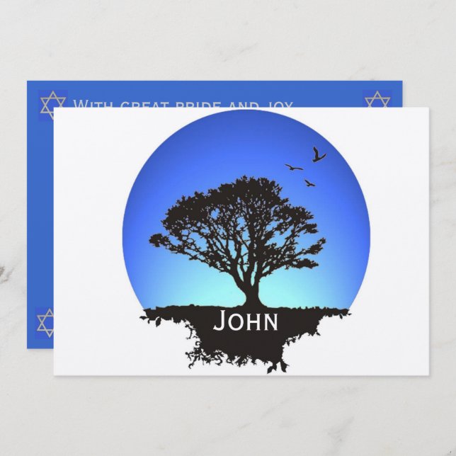 Convite Árvore da Vida (Frente/Verso)