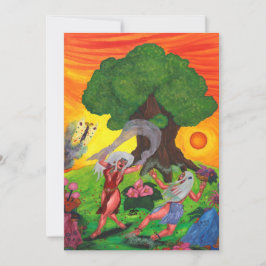 Convite Árvore da Vida Dança da Aquarela Arte do Amor