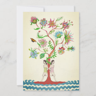 Convite Árvore da vida. Flora e fauna