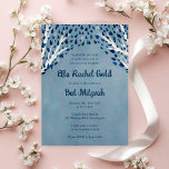 Convite Árvore da Vida Stars Watercolor Bat Bar Mitzvah<br><div class="desc">Cartão perfeito para anunciar um morcego mitzvah, bar mitzvah ou outra celebração judaica! Mão fez arte para você! TOTALMENTE PERSONALIZÁVEL! Clique em "Personalizar" acima para editar o texto. Clique em "editar usando a ferramenta design" para ajustar as fontes, cores e posicionamentos e para excluir o design de aquarela traseira, se...</div>
