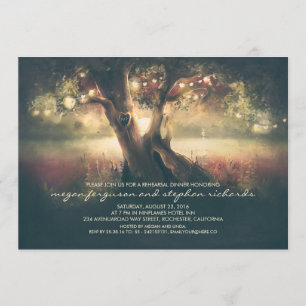 Convite Árvore das Luzes das Cordas - Janto de ensaio card