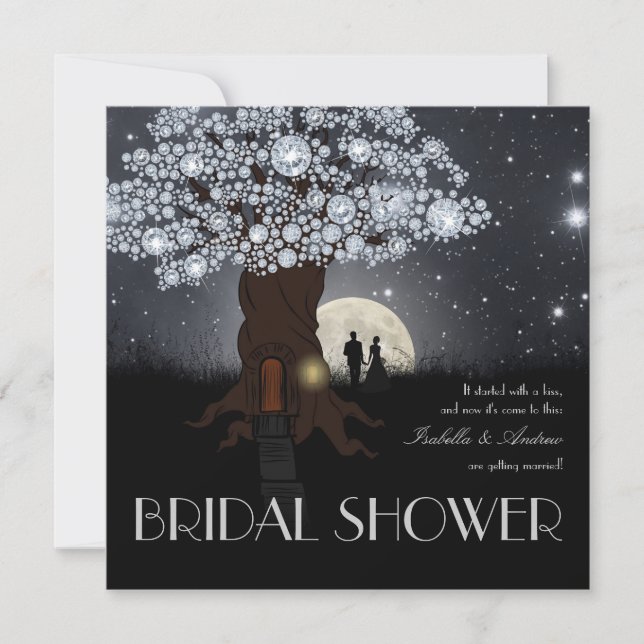 Convite Árvore de Amor Diamond (Frente)