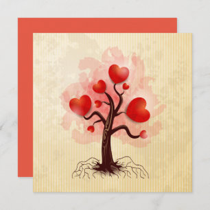 Convite Árvore de Corações