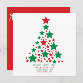 Convite Árvore de estrelas elegante