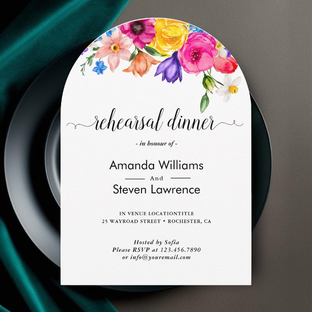 Convite Árvore de janto do ensaio de casamento de flores s (Criador carregado)