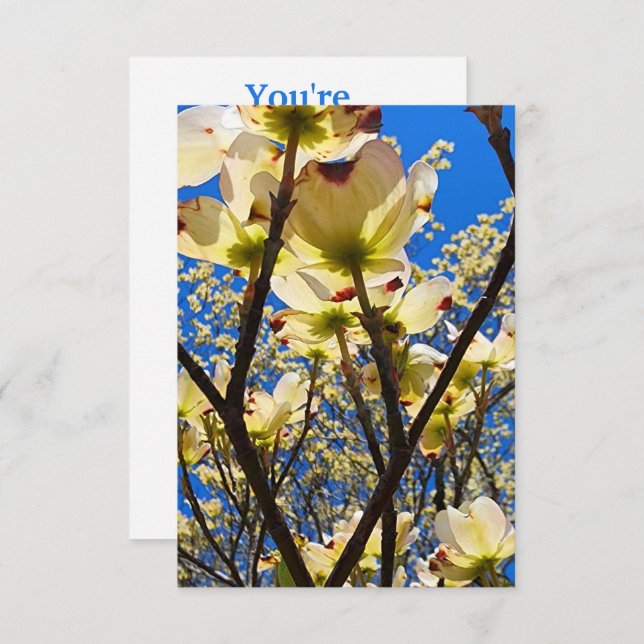 Convite Árvore de madeira (Frente/Verso)