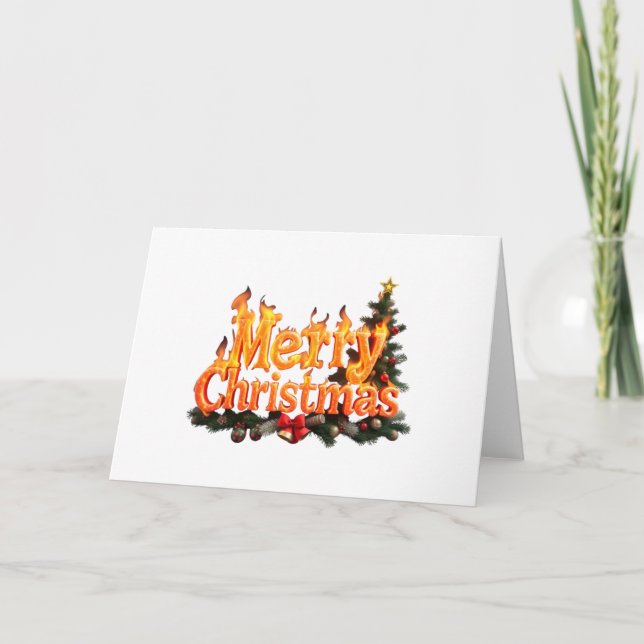 Convite Árvore de Natal Alegre (Frente)