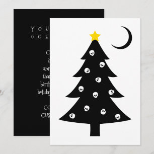 Convite Árvore de Natal assustadora