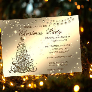 Convite Árvore de Natal, Brilhante, Festa de Natal Corpora