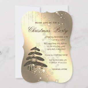 Convite Árvore de Natal, Brilho,,Festa de Natal Corporativ