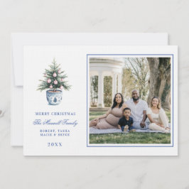 Convite Árvore de Natal do Grande Milênio, rosa e azul