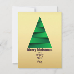 Convite Árvore de Natal Moderna Abstrato