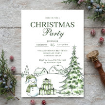 Árvore de Natal Verde Festa de Natal com Aquarela 