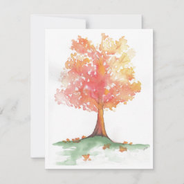 Convite Árvore de outono