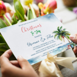 Convite Árvore de Palma e Natal atual em julho