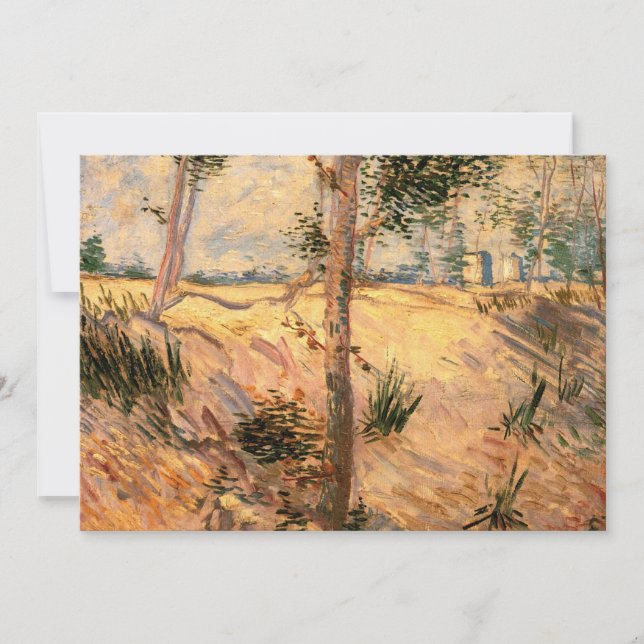 Convite Árvore em um Campo em um Dia Ensolarado por Vincen (Frente)