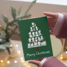 Árvore Engraçado de Gato de Natal