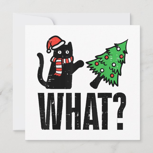 Convite Árvore Natal Dançando Xmas Engraçado (Frente)