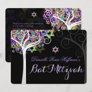 Convite Árvore PixDezines da vida Bat Mitzvah/Quadro