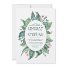 Árvore Rústica Deixa Laurel Watercolor Casamento