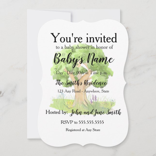 Convite Árvore Storybook (Frente)