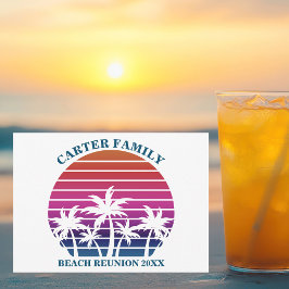 Convite Árvore Tropical Palm Tree da Reunião da Família de