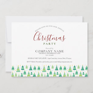 Convite Árvores de Natal Corporativas Festa de Fim de Ano