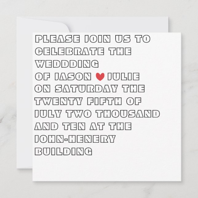 Convite Ás (Frente)