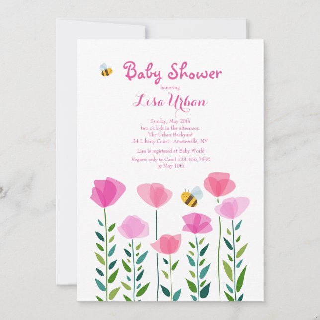 Convite As Abelhas Estão Incomodando (Frente)