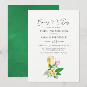 Convite As Aquarelas Tropicais Se Romem Antes Do I Dos