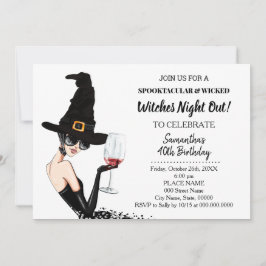 Convite As bruxas dormem na Festa de aniversário do hallow