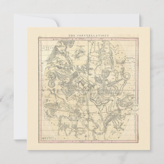 Convite As constelações (julho, agosto, setembro) (Frente)