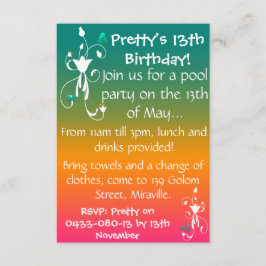 Convite As cores do verão convidam