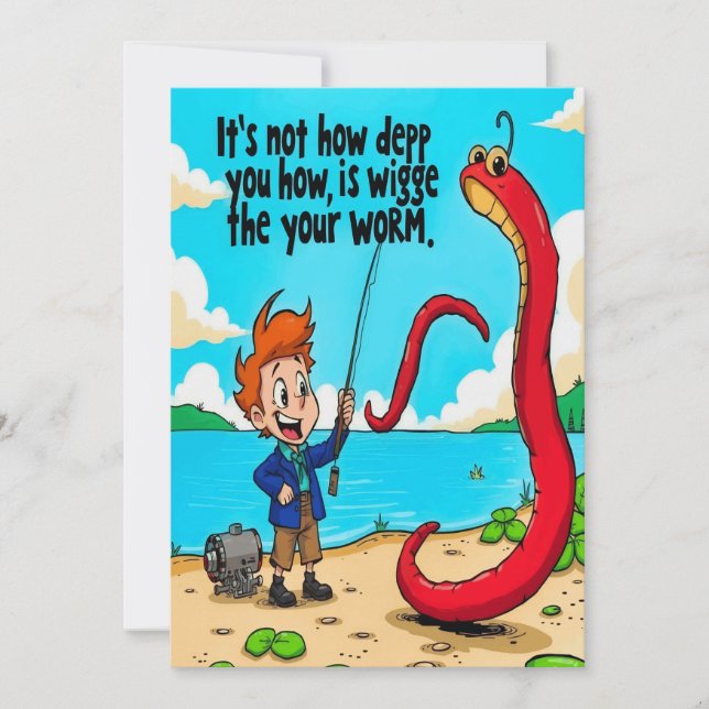 Convite As Crônicas do verme Wiggly (Frente)