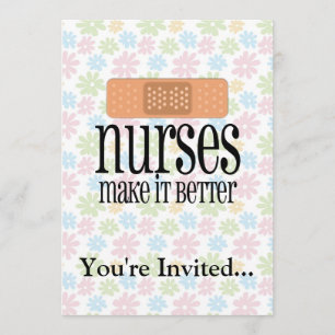 Convite As enfermeiras fazem-no melhor, atadura