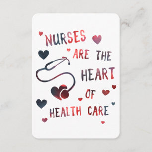Convite as enfermeiras são o coração dos profissionais 