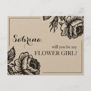 Convite As flores cor-de-rosa rústicas querem-no sejam meu