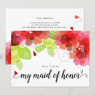 Convite As flores vermelhas etéreos querem-no sejam minha