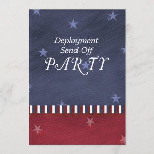 Convite As forças armadas enviam fora do costume do