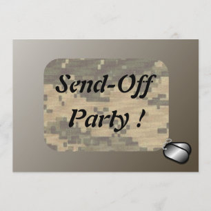 Convite As forças armadas enviam fora do partido