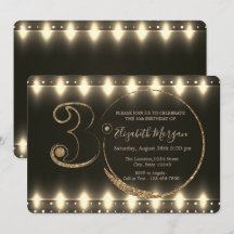 As luzes de cadeia de caracteres são Douradas aniv