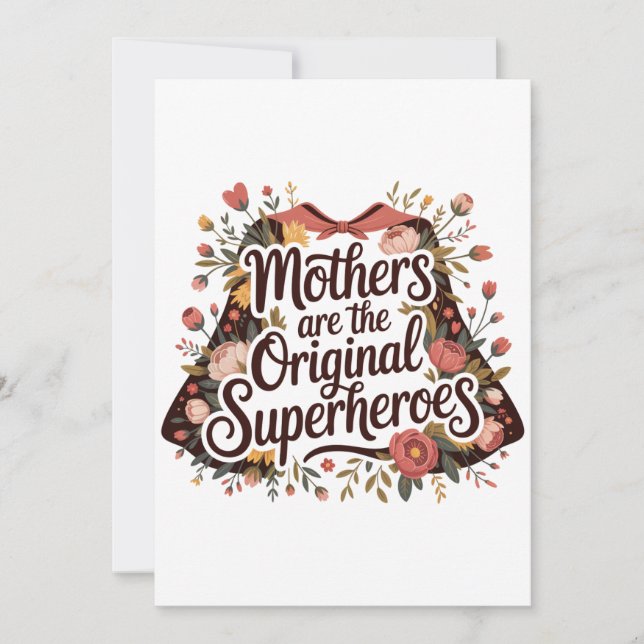 Convite As Mães São as Super-Heroínas Originais (Frente)