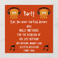 As medusa alaranjadas Funky DJ party