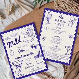 Convite As Meninas Ficaram Ligeiras, Desenhando A Mão De B