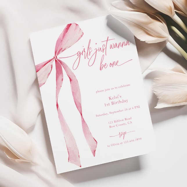 Convite As Meninas Só Querem Ser Um primeiro aniversario D (Criador carregado)