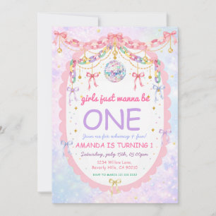 Convite As meninas só querem ser uma festa de aniversário