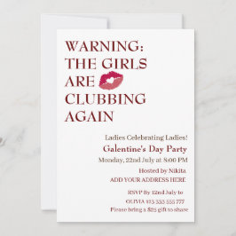 Convite AS MENINAS VÃO SE ENCONTRAR DE NOVO Dia de Galenti