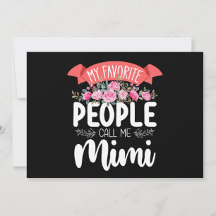 Convite As Minhas Pessoas Favoritas Chamam-Me Dia de as mã