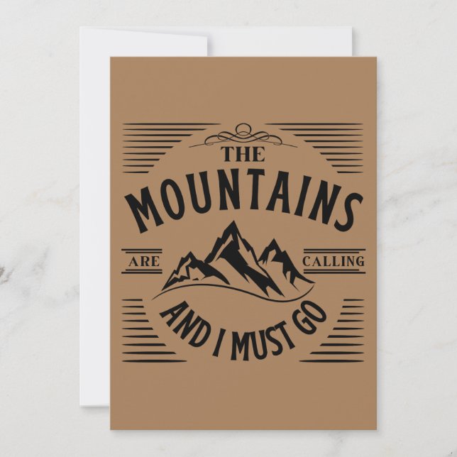 CONVITE AS MONTANHAS ESTÃO A LIGAR E EU TENHO DE IR (Frente)